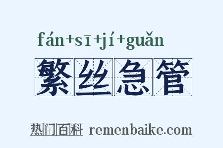 繁丝急管是什么意思的图片